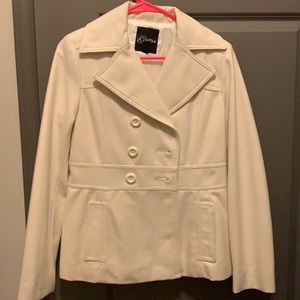 White pea coat